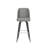 James Metal Barstool with Swivel Vinyl Upholstered Bucket Seat and Footrest-55850516-100041923