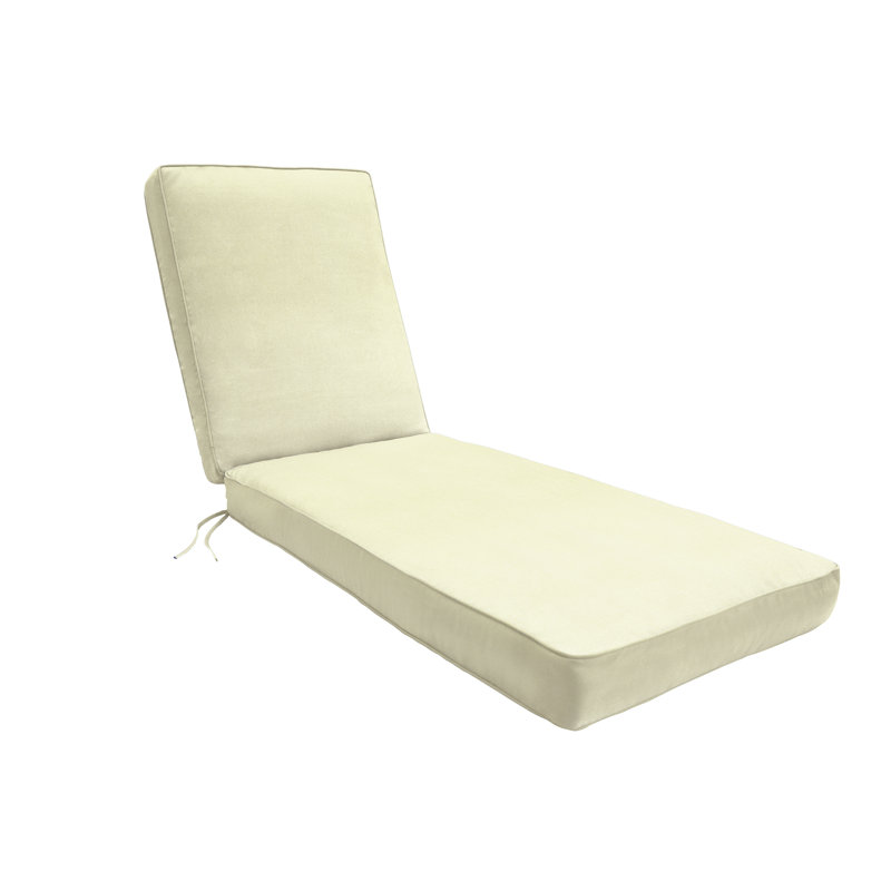 Coussin de siège / dossier d'extérieur Sunbrella, H 23 po x l 23 po x P 75 po, Toile Sunbrella® naturel