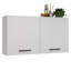 Armoire murale de salle de bain Latitude Run® avec 2 portes et tablettes - Rangement pour articles de toilette, serviettes et soins de la peau - blanc