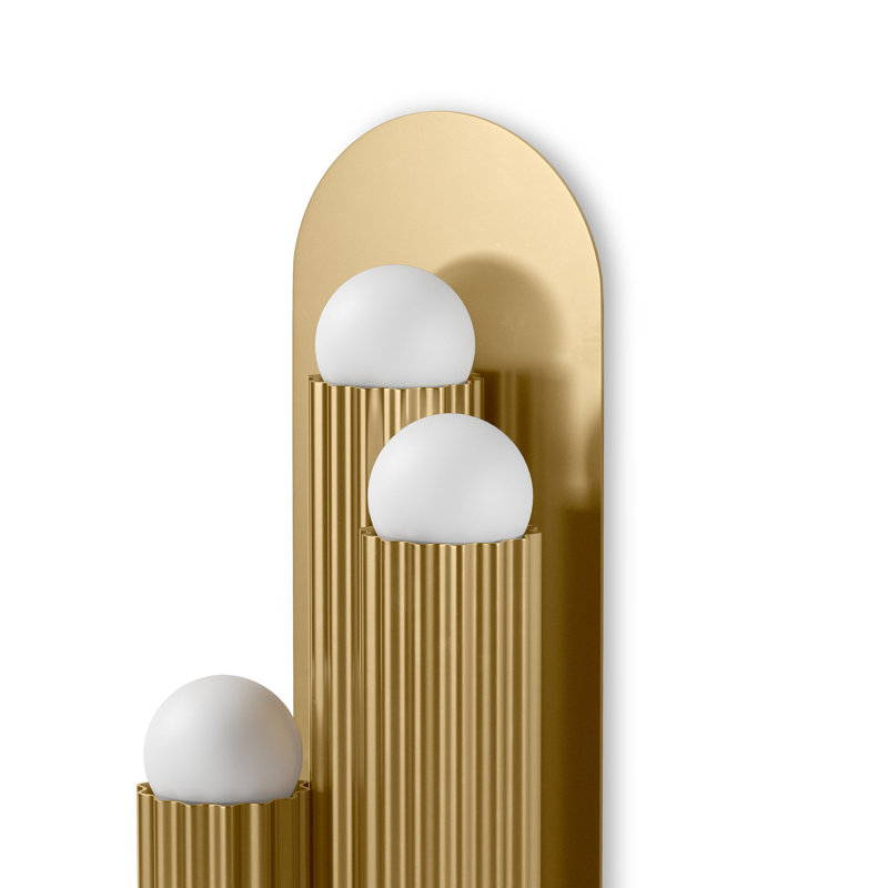 Vesta 6 - Light Sconce, Burnished Brass
