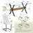 7-Piece Glass Top Dining Table Sets-852886302-852886376