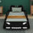 Addalynn Twin Size Race Car-Shaped Platform Bed-817608785