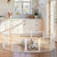 Parc pour chien pliable en métal robuste sans porte (ensemble de 4)-110976129-111152156