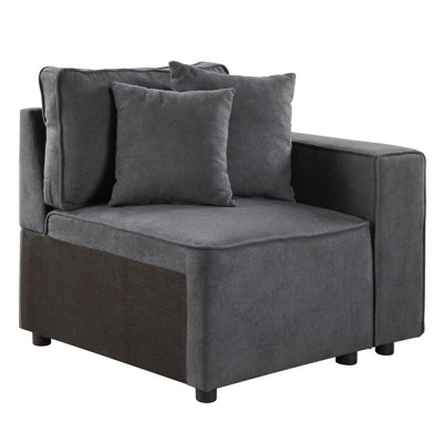 Elegant Grey Chair With Compact And Relaxing Seat Modern Adjustable Back