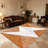 Terracotta White Geometric carpet-easy to clean, machine-washable, soft and comfortable; suitable for door mats, kitchens, living rooms, bedrooms, corridors, and laundry areas. Easy to clean, durable carpet for home decoration.-130037118