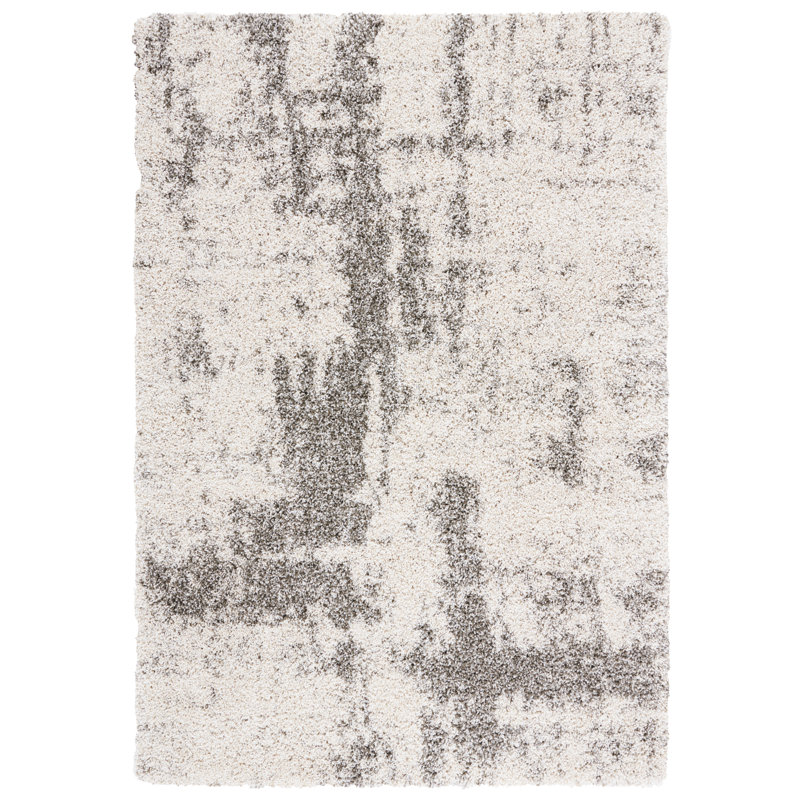 Hargett Shag Performance Abstract Rug, Rectangle 4' x 6'