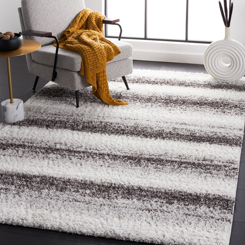 Omaury Performance Striped Rug, Rectangle 4'5" x 6'5"