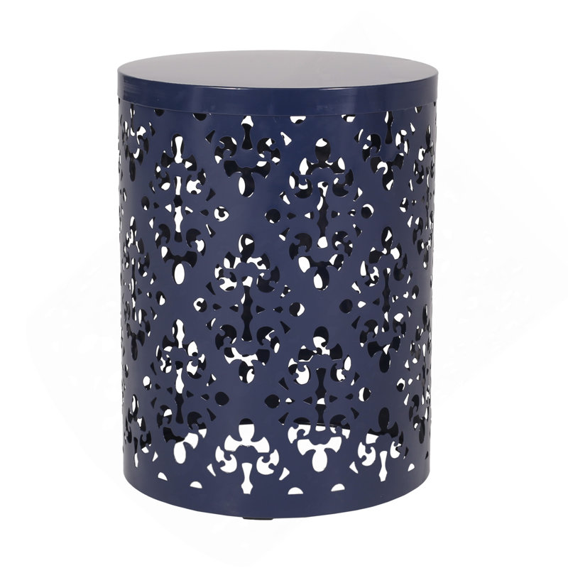 Grande table de bout d'extérieur en métal