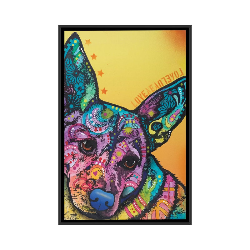 «Tink», reproduction d'impression sur toile, H 26 po x l 18 po x P 1,5 po, Toile avec cadre noir, Pas de tapis