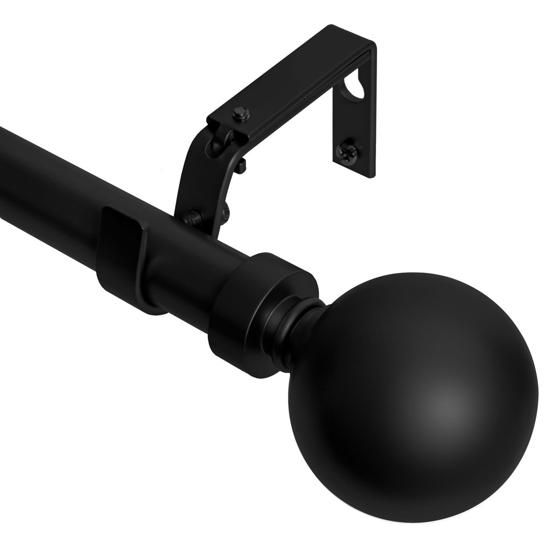 Enmore Adjustable Single Curtain Rod Everly Quinn 