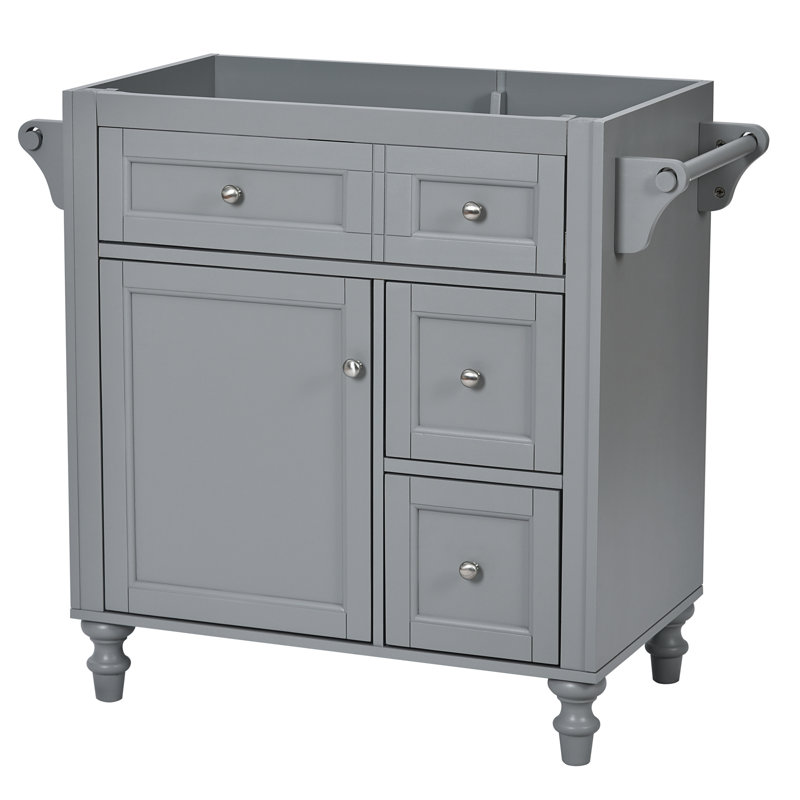 Bathroom Vanity Without Top Sink, Gray