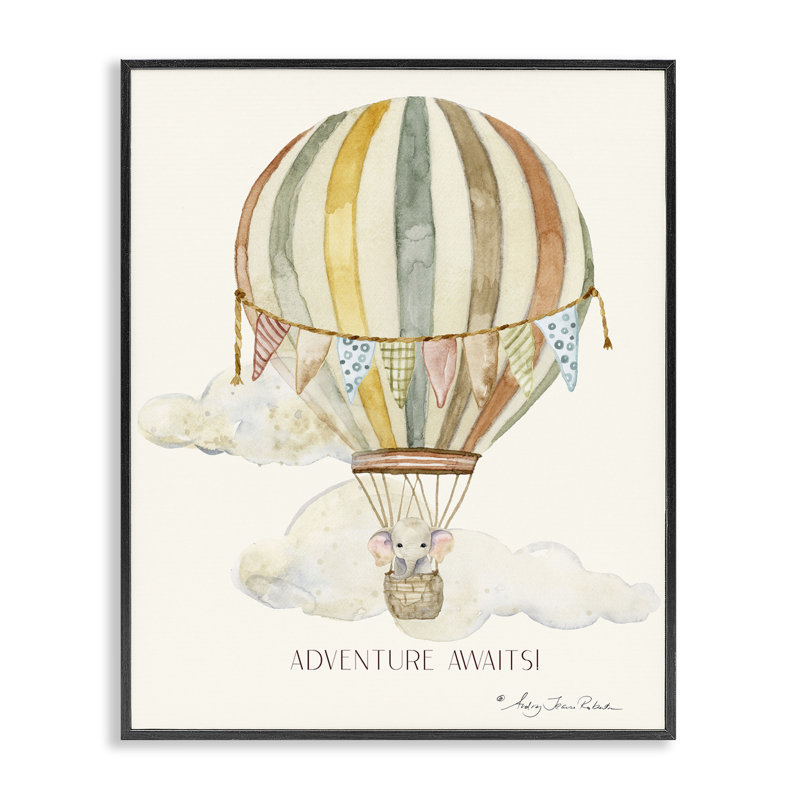 «Adventure Awaits Soft Balloon», estampe numérique, design par Audrey Jeanne Roberts, H 14 po x l 11 po
