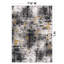 Abstract Yellow/Black/Grey Area Rug-388269379