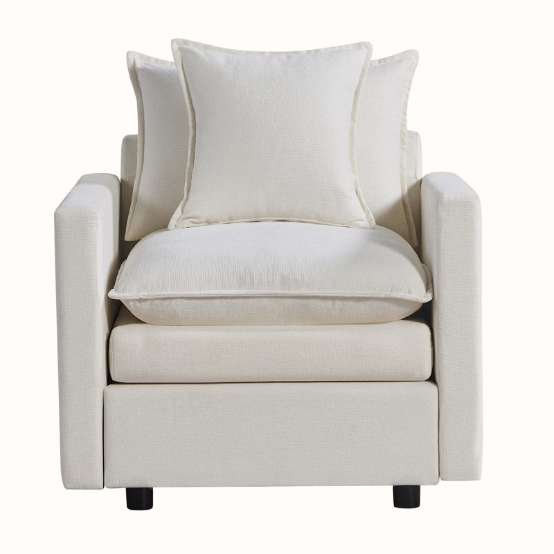 Fauteuil en chenille, Chenille blanche