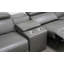 Canapé modulaire inclinable en cuir avec méridienne Lilliet-63651901-63651902