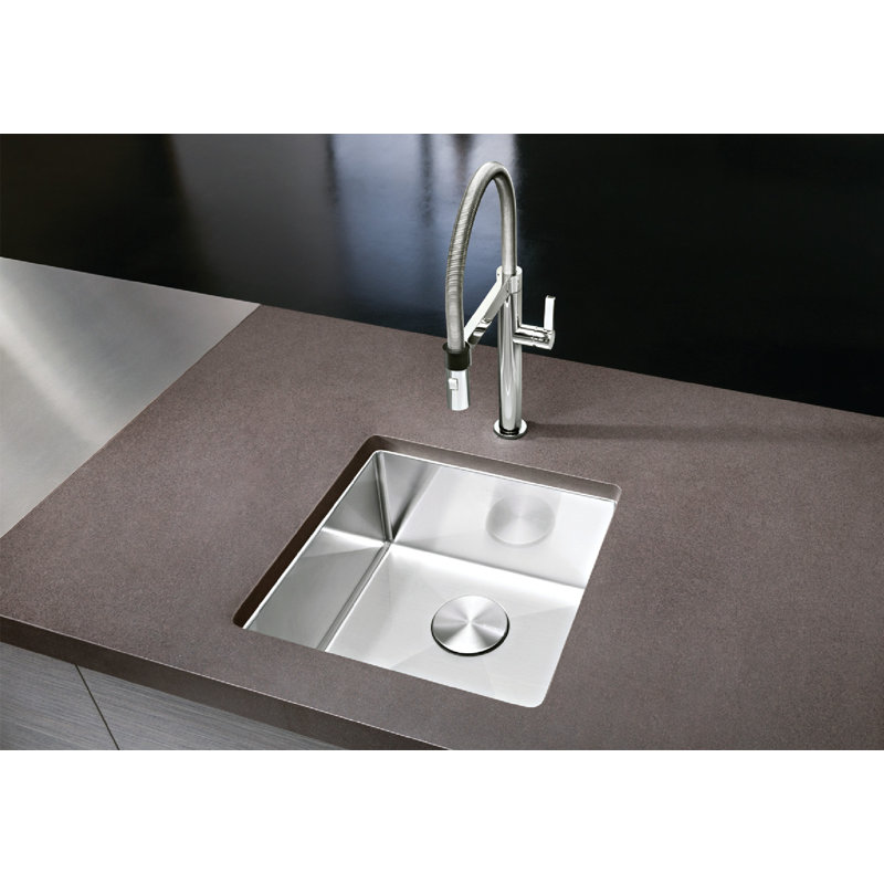 Precision 17" L x 17'' W Stainless Steel Undermount Bar Sink