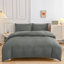 Aspire Homeware Ultra Soft 4 Piece Hotel Quality Dyed Duvet Bedding Set with Pillowcases and Fitted Sheet-119236796-119236799