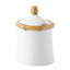 Bamboo Sugar Bowl with Lid - Natural/White