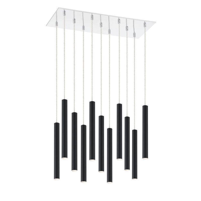 Bowning 11 - Light LED Cluster Pendant, Matt Black