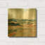 «Vermillion Landscape I» par Katrina Pete, art mural en métal doré, 12 po x 12 po-1397661342