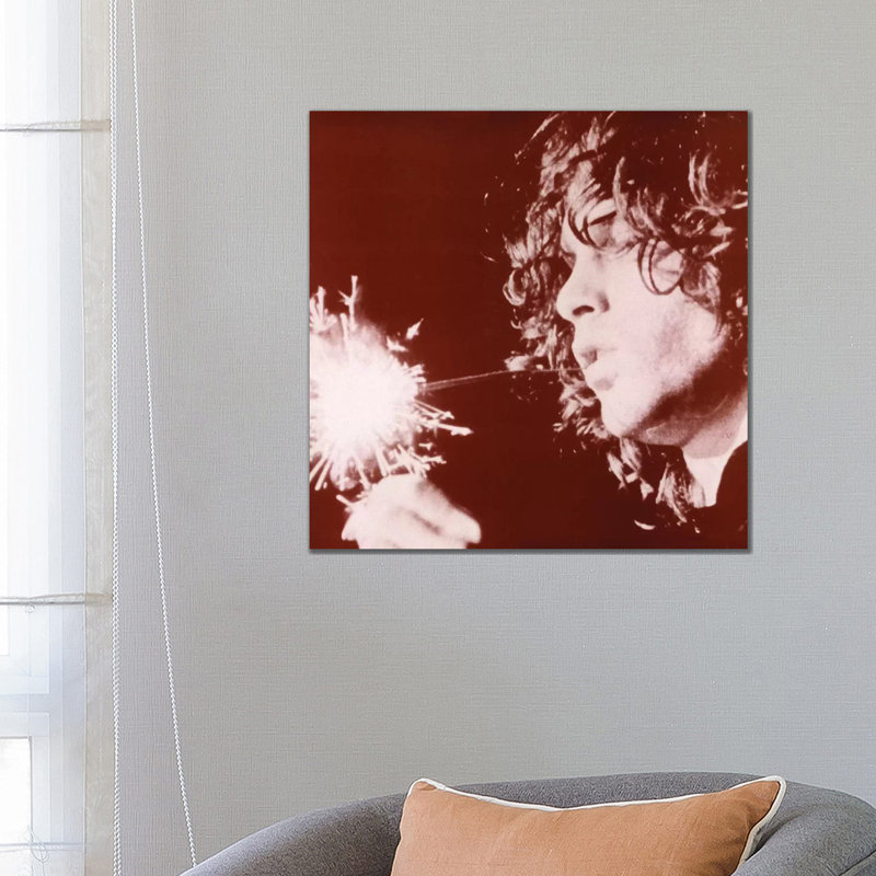 Jim Morrison Sparkler - Photograph Print, 26" H x 26" W x 1.5" D, Wrapped Canvas, No Matte