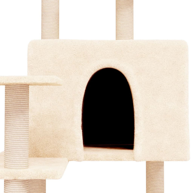153 cm H Cat Tree / Condo, Cream
