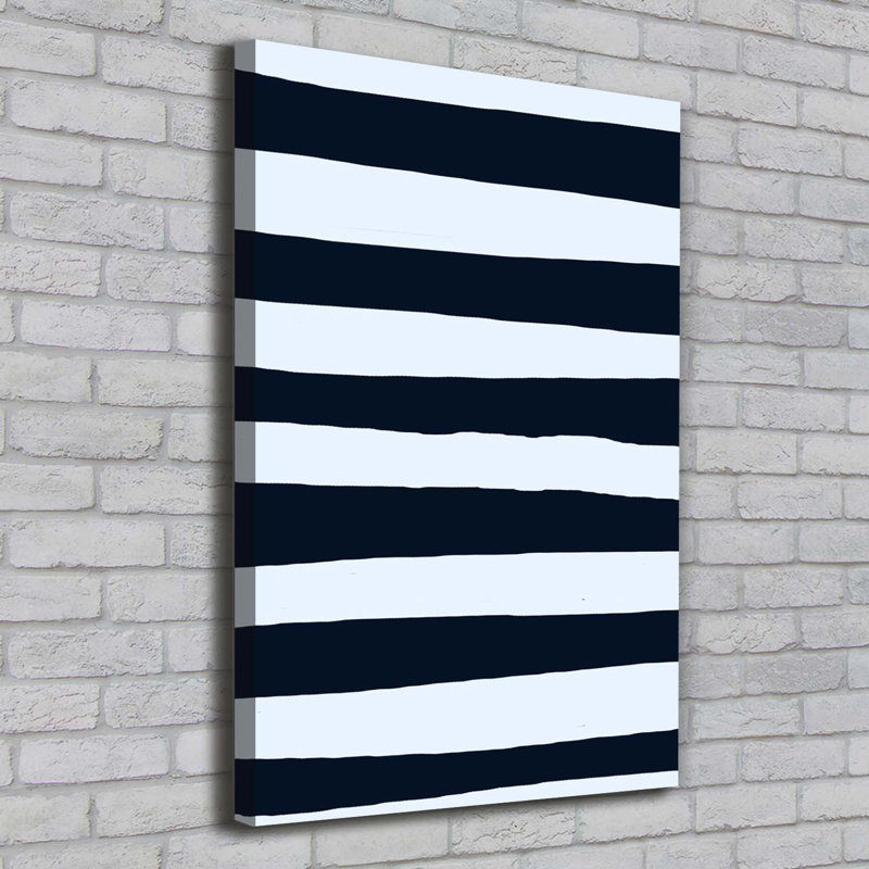 Striped Background - Wrapped Canvas Print