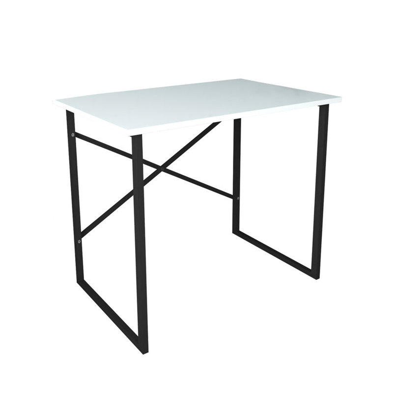 Aistis Rectangle 90cm L Computer Table, White