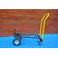 Chariot à main double chariot à 2 roues et chariot à pousser à 4 roues avec roues pivotantes Chariot à plateforme robuste d'une capacité de 330 lb pour le déplacement / entrepôt / jardin / épicerie