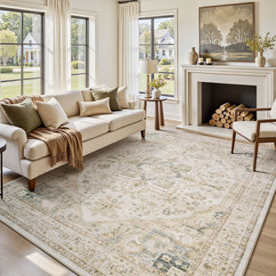 Tapis taupe doux lavable à la machine pour le salon, la chambre à coucher