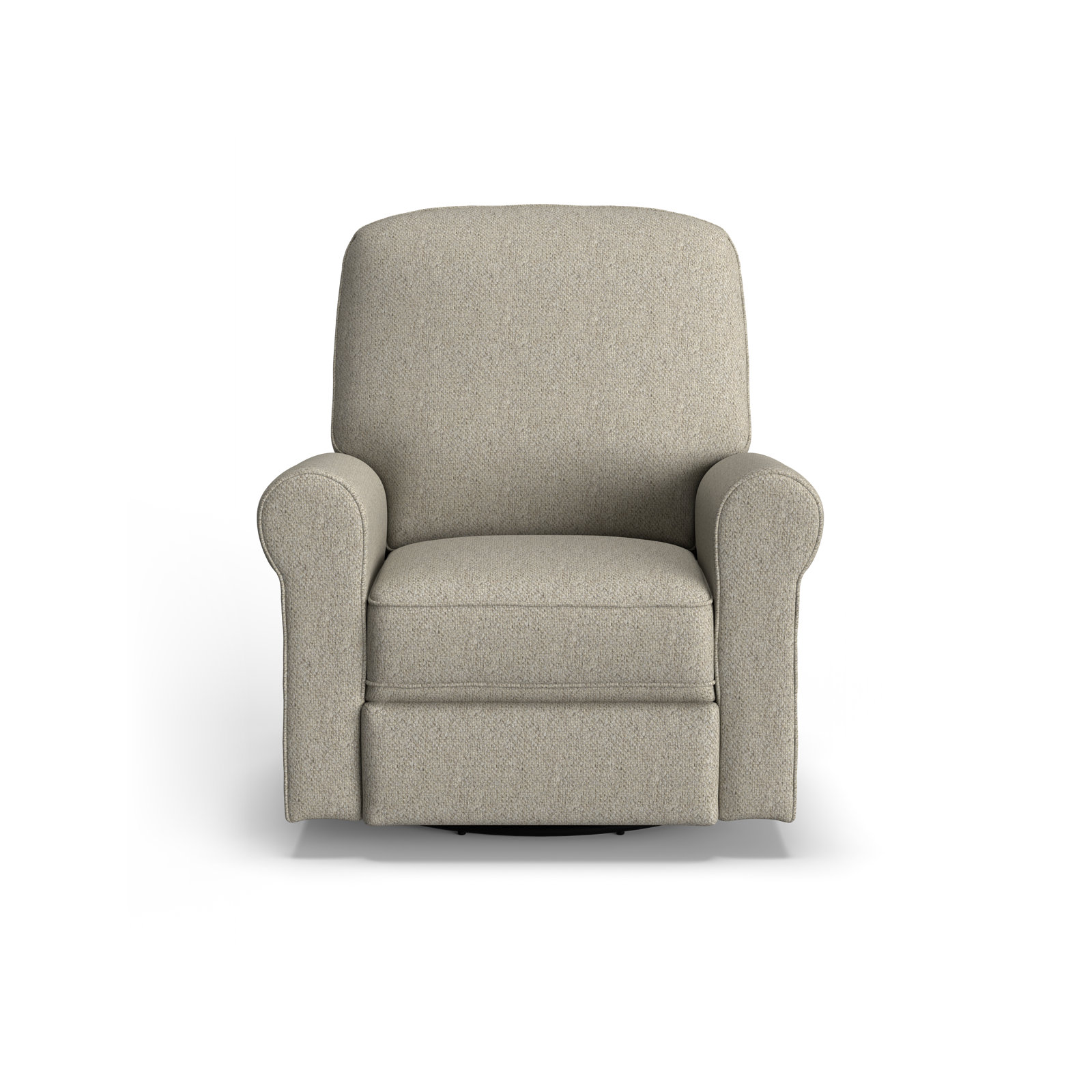 Anastasia Upholstered Swivel Reclining Glider, Cherie Silver Performance Boucle
