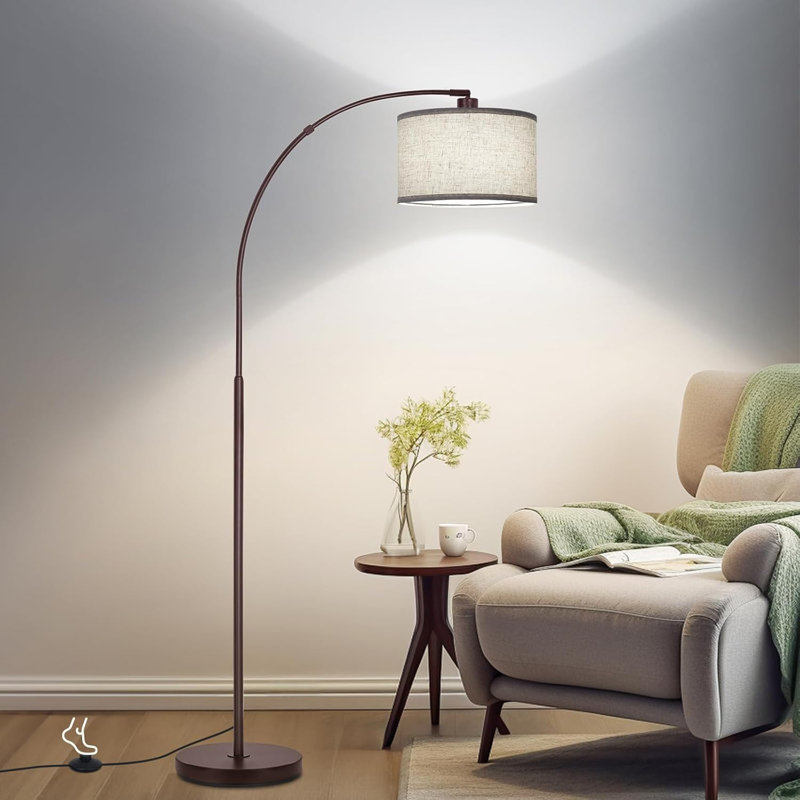 Lampe sur pied Arc, Brun