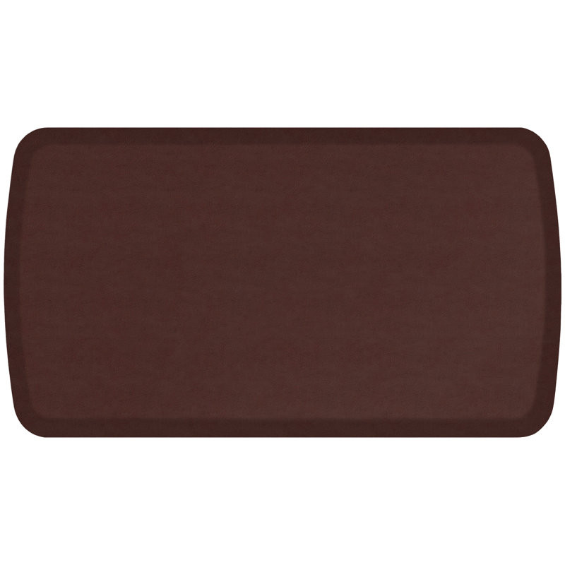 Tapis de cuisine en cuir rétro Elite Premier Comfort, 1 pi 8 po x 3 pi, Ardoise