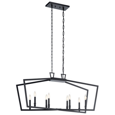 8 - Light Geometric Chandelier