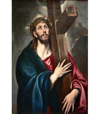 Christ portant la croix-imprimé