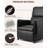 Electric Recliner Chair, Recliner Chair For Adults With Remote Control And Side Pockets, Electric Adjustable PU Leather Recliners Home Seating For Living Room, Black