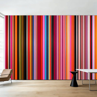 Peel and Stick Wallpaper Wall Mural Mexican Blanket Stripes Seamless for Cinco de Mayo Party Decor Mexican Wall Art Self Adhesive and Removable