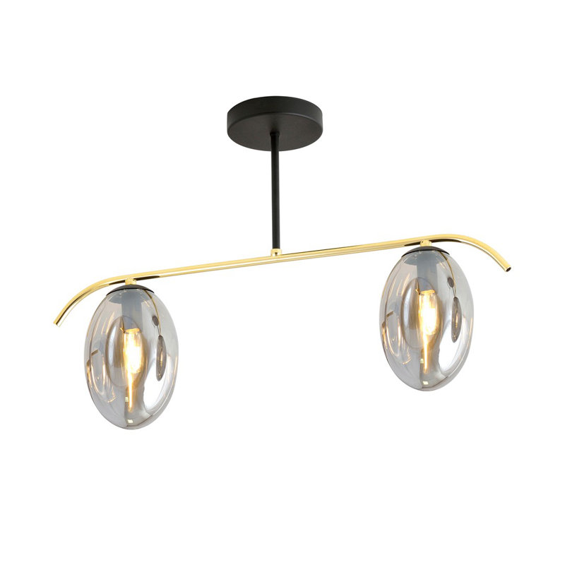 Linndale 2 - Light Kitchen Island Chandelier, Graphite