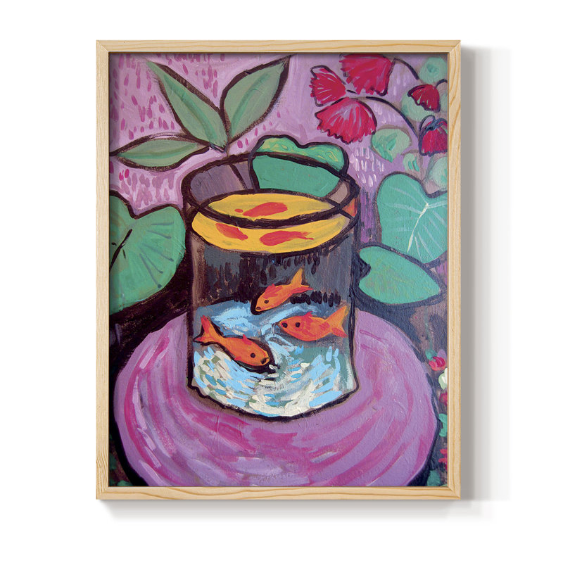 Matisse CXCV III, reproduction d'art encadrée - bois massif, H 11 po x l 9 po
