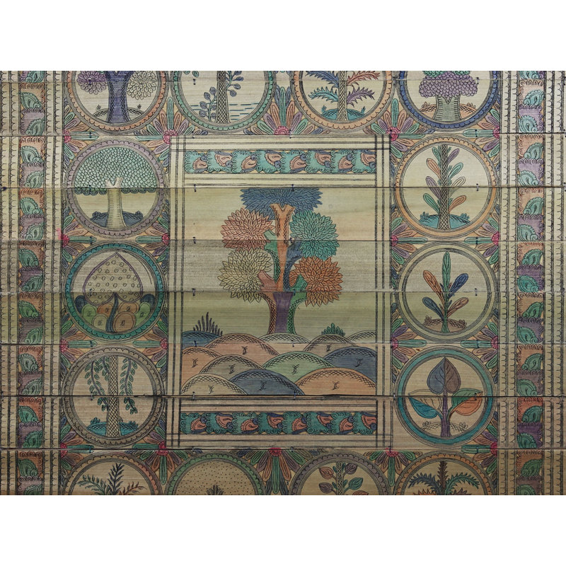 Arbres multicolores | Paata, peinture de l'Orissa