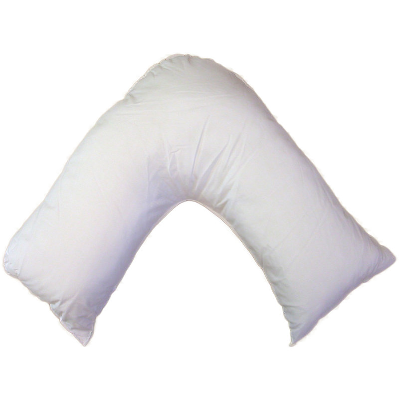 V Shaped Polycotton Support Pillow