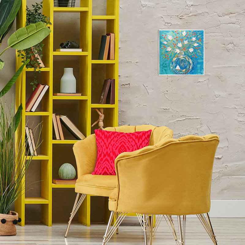  Art mural, vase, voilier fleur, par Estelle Grengs