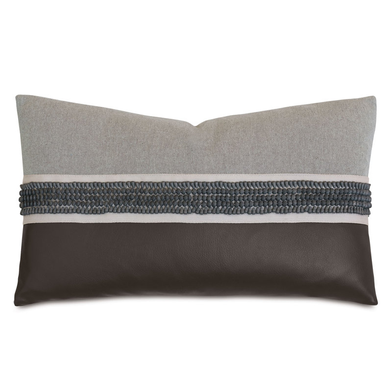 Housse et insert de coussin rectangulaire en polyuréthane / coton Sheldon, Rectangle H 13 po x l 22 po