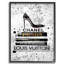 « mode stylisé chaussures bookstack black textured », impression-45197790-45197791