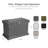 Parcelwirx Premium Horizontal Storage Cabinet/Lockable Package Delivery Box With Hinged Lid, Graphite-109104718
