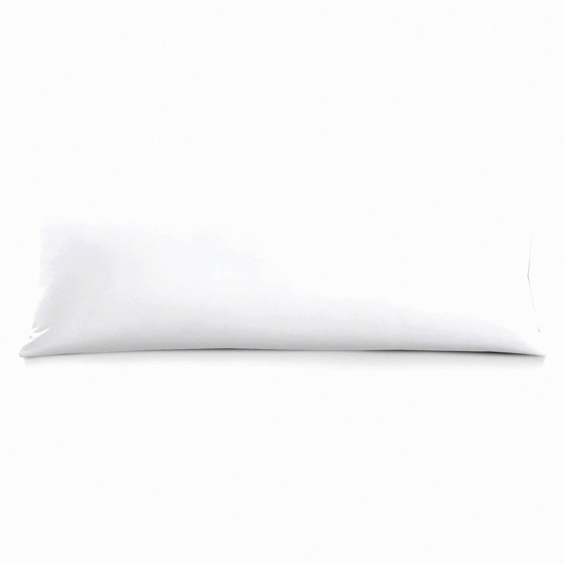 Luxury Cotton Body Pillowcase - 800 Thread Count, Moisture-Wicking & Breathable, Hotel Quality Cover for All Seasons - White, 21x54 inches