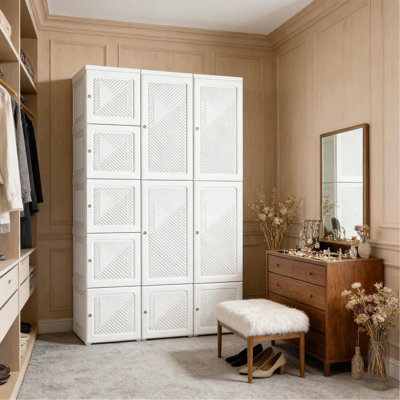 Armoire à vêtements, garde-robe portatif, organisateur de rangement pour vêtements