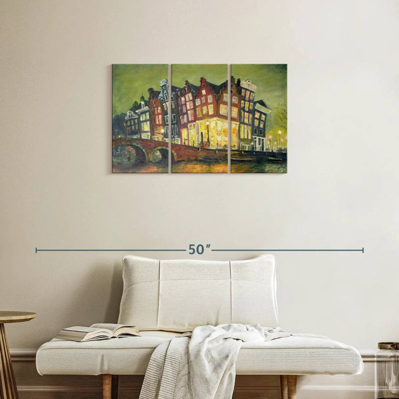 Sireci Bright Lights Amsterdam, 20" H x 33" W