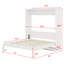 Lit escamotable peu encombrant, se plie parfaitement dans une armoire pour un usage quotidien-143654975-143654913