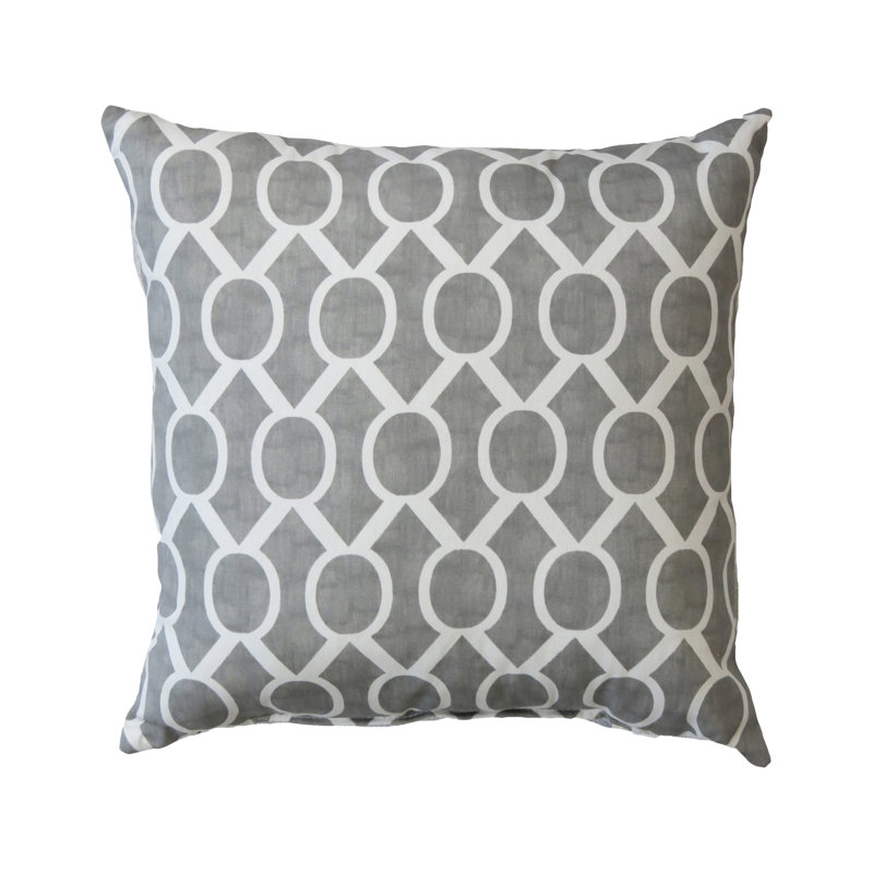 Roseau Geometric Reversible Throw Pillow